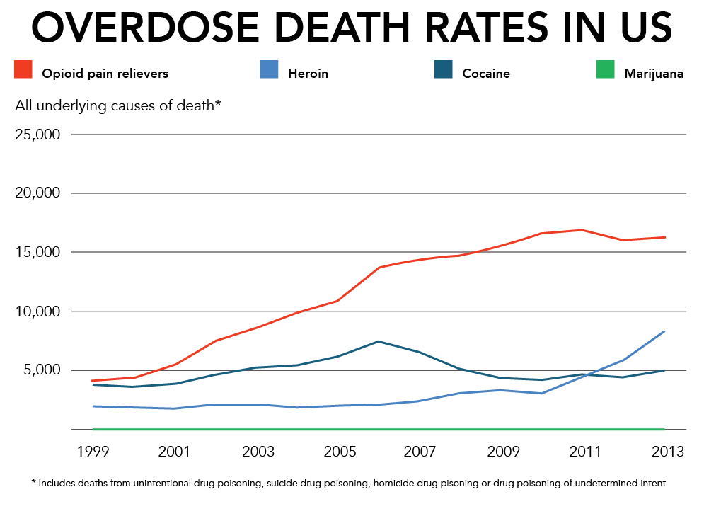 Overdose death rates US